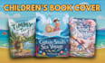 do cartoon book cover, children book cover design for paperback, kdp
