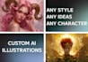 create characters and illustrations using ai