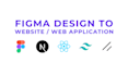 convert figma to nextjs 15 website with tailwindcss, shadcn