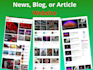 do a custom news, blog, or article website with wordpress