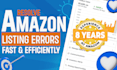 resolve amazon listing issues, listing errors, and variation listing problems