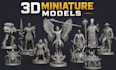 sculpt 3d miniature model warhammer 40k dnd tabletop 3d figurine for 3d printing