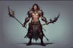 create character design or concept art, fantasy illustration