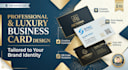 design modern luxury business card and digital qr code business card