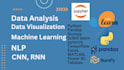 do data analysis, machine learning models, and python data science projects