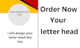 design a professional letterhead design