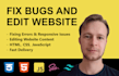 edit or fix your website