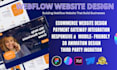 design custom ecommerce website in webflow, custom animated online store webflow