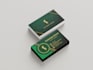 create digital luxury business card design