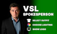 create a video sales letter with american spokesperson