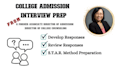 help you prepare for a college admission interview