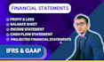 prepare financial projections and financial statements
