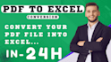 convert pdf to excel