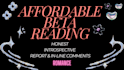 beta read your manuscript and give a detailed report