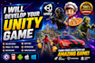 create unity 2d 3d game prototype and mobile game development