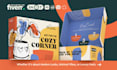 do product packaging design, mailer box, box design, subscription box with 3d