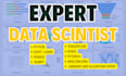 do machine learning, data science, data analysis in python, r, excel