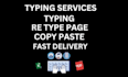 do data entry letter typing and ms office work