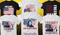 create patriotic flag political custom t shirt design