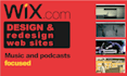 design wix sites, music podcast focused
