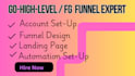 be your gohighlevel expert for gohighlevel website and sales funnel fg funnel