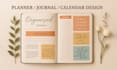 do planner journal and calendar design