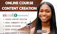 create online course content skool community setup course creation skool upload