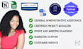 provide project management and executive assistant support