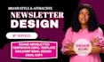 do mailchimp newsletter template design, email campaign for squarespace, wix