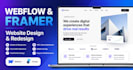 redesign or develop your website using webflow or framer