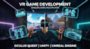 develop single or multiplayer vr game for oculus quest in unity or unreal engine