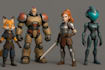 design 3d cosplay costumes 3d models in blender