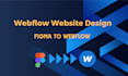 develop webflow website design or figma to webflow or webflow cms