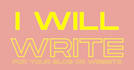 write for your blog or website
