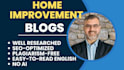 write home improvement, decor, and roofing blogs and articles with SEO