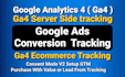 fix ga4 google ads conversion, ecommerce tracking, ga4 server side tracking