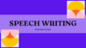 write a speech for any event