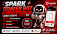 develop spark driver bot, spark delivery bot auto accept orders bot, spark