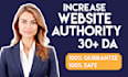 increase domain authority da with authority backlinks