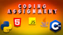 do python, html, css, js, java, cpp, c coding tasks, assignments and projects
