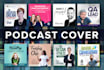 design podcast cover art, podcast logo