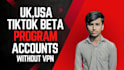 create UK,USA creativity beta program account without VPN