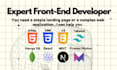 develop custom web applications and website development as a front end developer