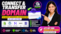connect and transfer domain to shopify wordpress hostinger wix or  any hosting