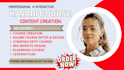 create online course creation, course development, video editing, course launch
