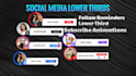 make youtube subscribe and social media lower thirds animations
