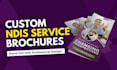 design ndis flyers and brochures for australian ndis services