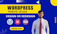 do wordpress ecommerce website, wordpress website design or redesign website