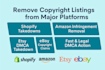 remove copyright listing product to alibaba ebay shopify fb meta add under dmca