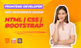 develop responsive websites using html, css, bootstrap